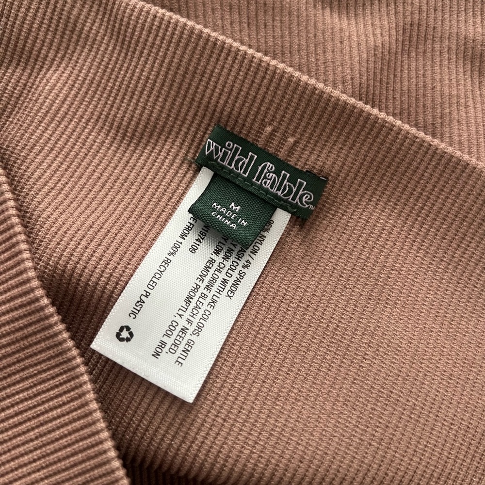 Wild Fable Ribbed Tan Fabric - Picture 3 of 4